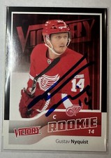 2012 Victory Gustav Nyquist Autograph Rookie Red Wings Predators