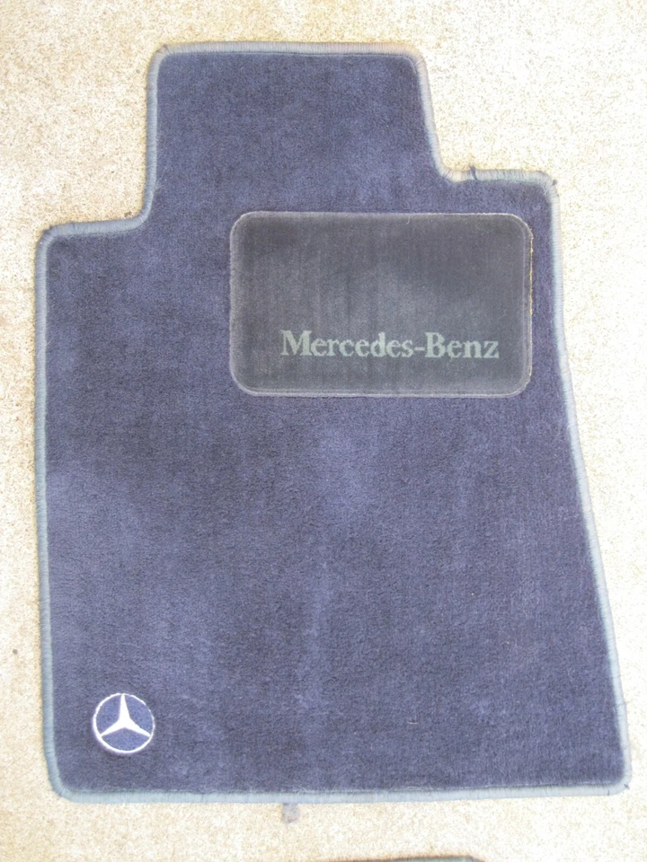 1992-1999 Mercedes-Benz W140 Floor Mats S320 S500 400SEL 500SEL S600 S420 Blue Foto 2 de 4
