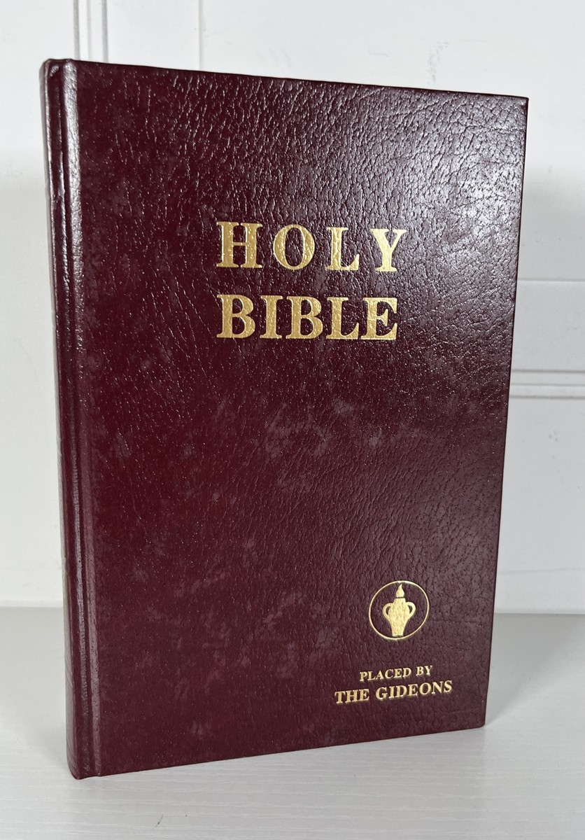 Holy Bible Placed By The Gideons NKJV Red 1985 EUC | eBay