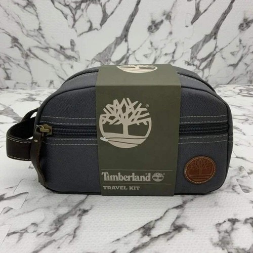 Men's Timberland Grey Core Canvas Travel Kit NWT - 第 3/4 張圖片