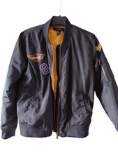Air Force Forever 21 Bomber Jacket Size Small Sergeant 8 Black Yellow