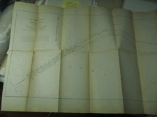 Original Unrecorded Map St. Clair Flats Michigan 1858-FREE SHIP