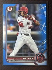 2022 Bowman Draft Arol Vera Blue Paper Angels SP #/150