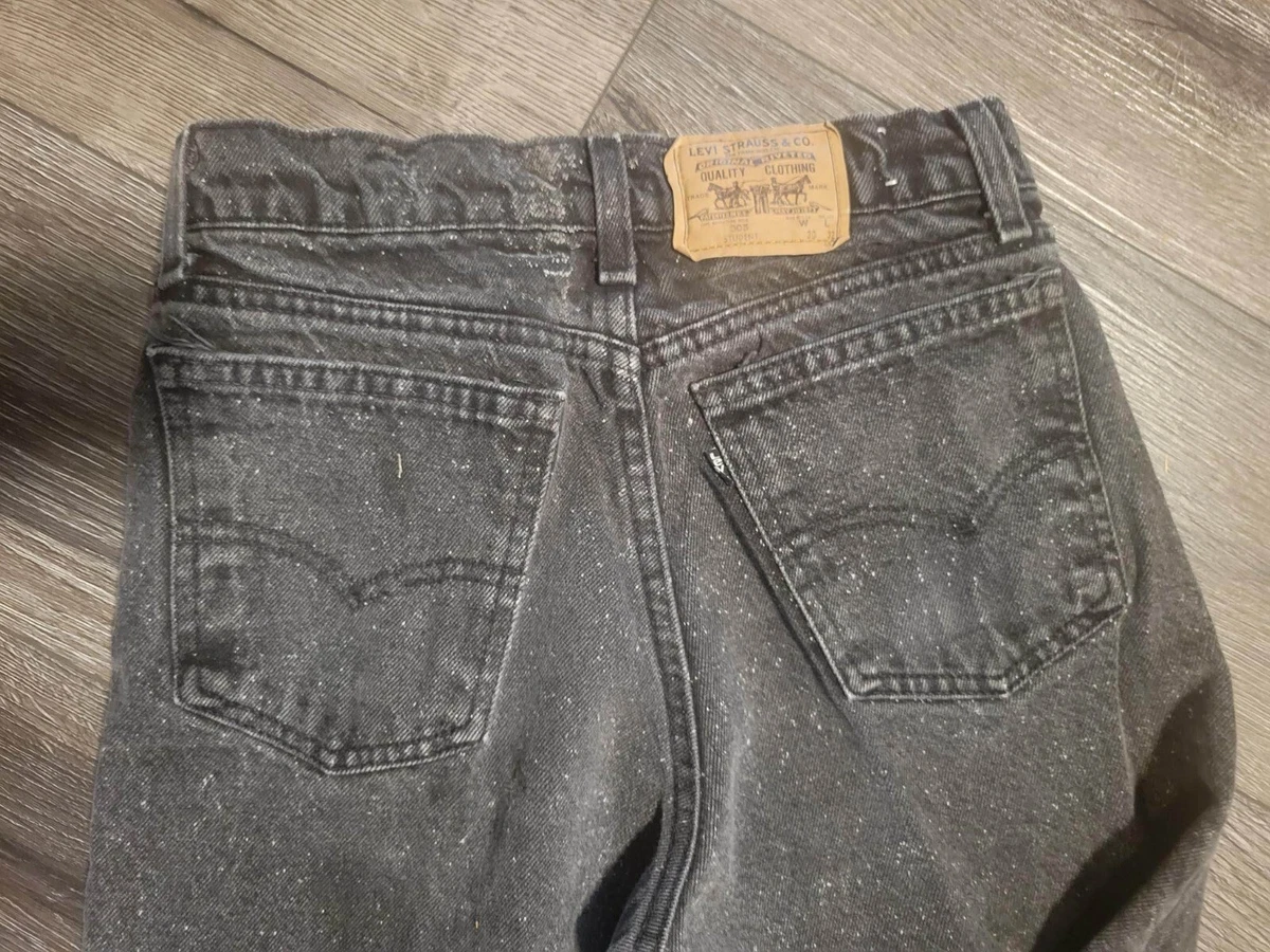 Vintage Levis 305 Student Black Tab Jeans 30x32