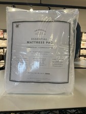 POTTERY BARN TEEN HYPOALLERGENIQUE ESSENTIAL MATTRESS PAD FULL WHITE NEW
