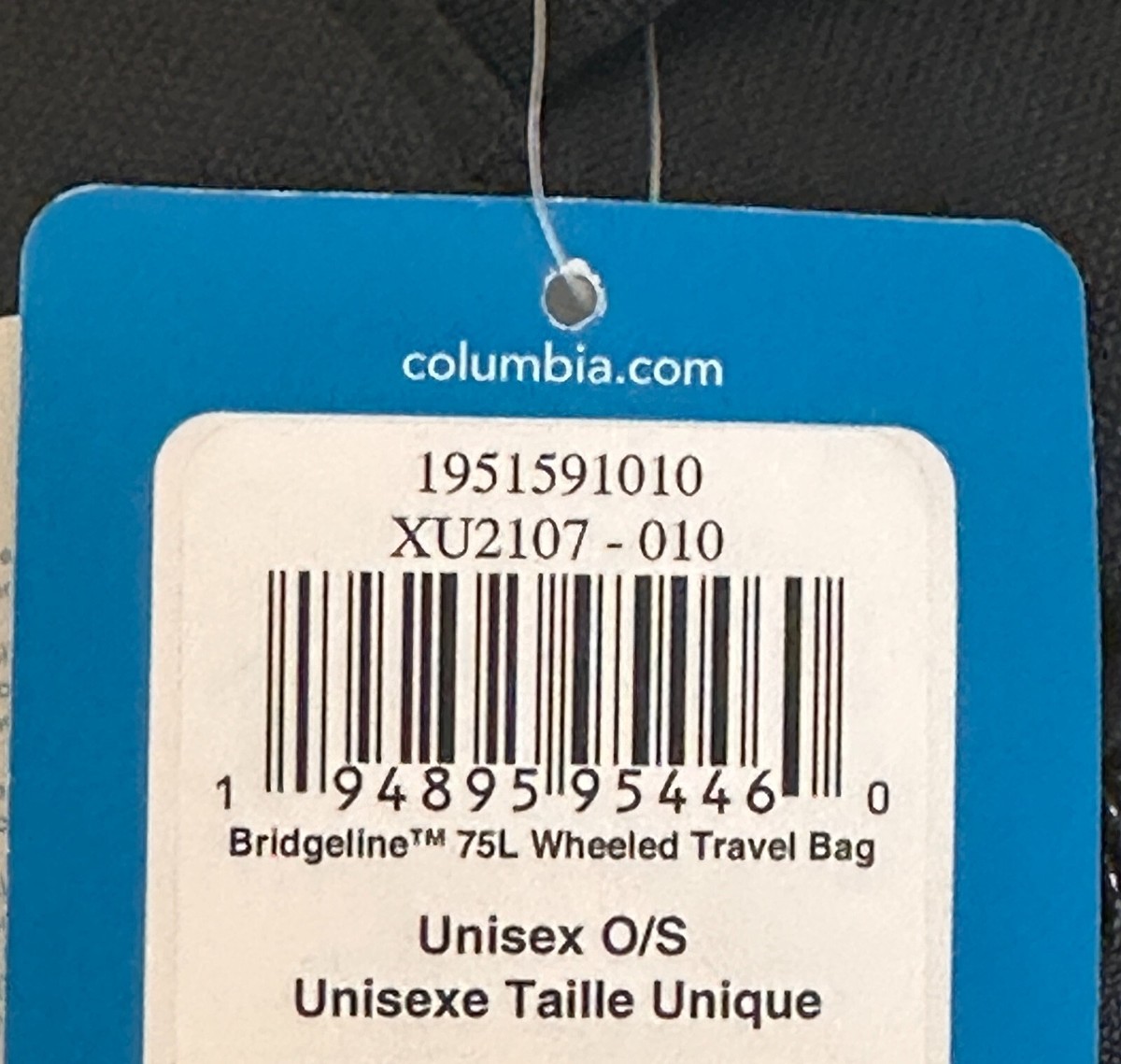 BNWT Columbia Bridgeline 75L Wheeled Travel Bag, Black, Unisex | eBay