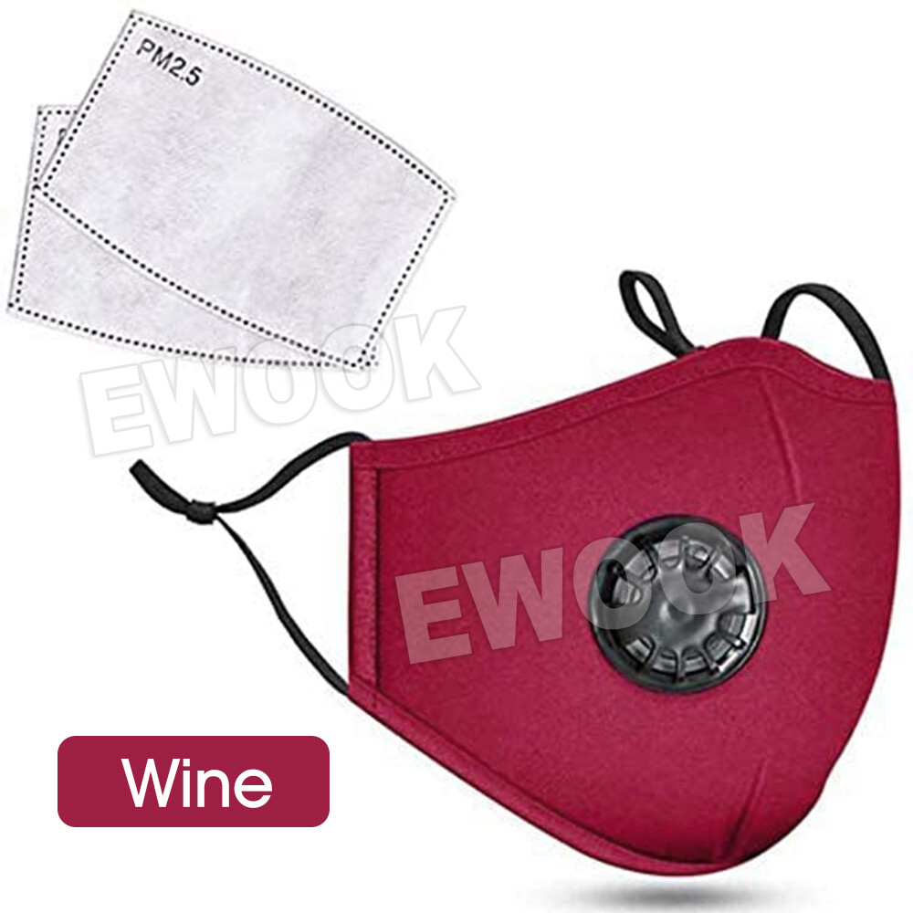 Pm Mask Washable Face Mask Protective Masks Reusable Respirator PM 2.5 With 2 ...
