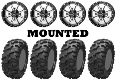 Kit 4 ITP Blackwater Evolution Tires 30x10-14 on Frontline 556 Machined HP1K