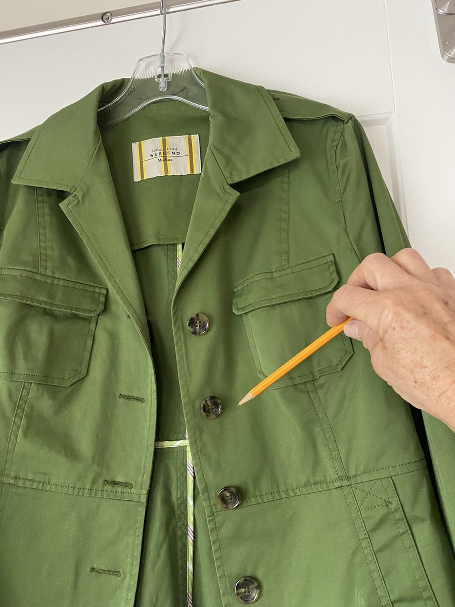 Max Mara Weekend Blazer Women`s Jacket Coat Green Sz 4 | eBay