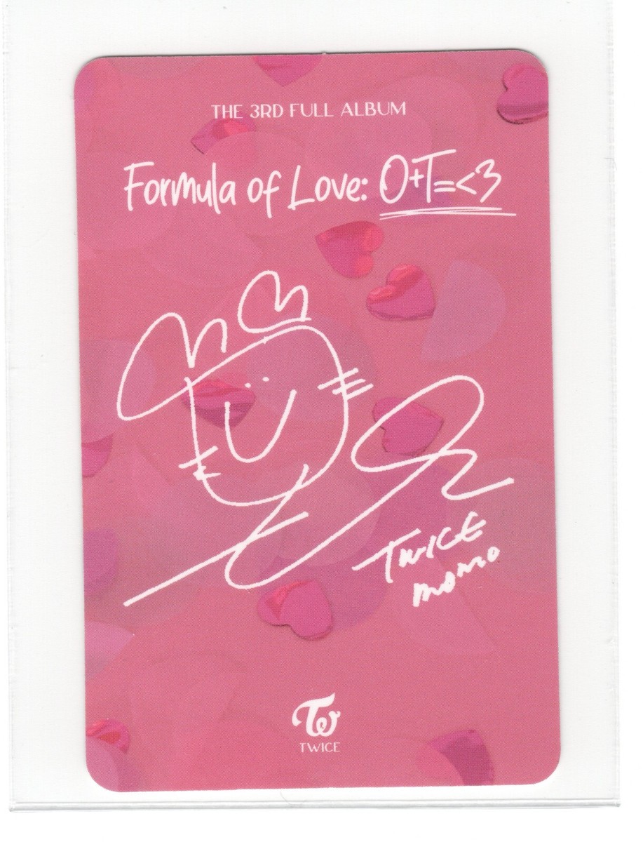 Twice Momo Photocard | Formula of love | eBay