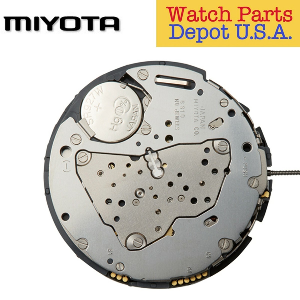 Original Miyota 6S20, 15 Ligne, 3 Hands, Date 4:30, Chrono., Japan