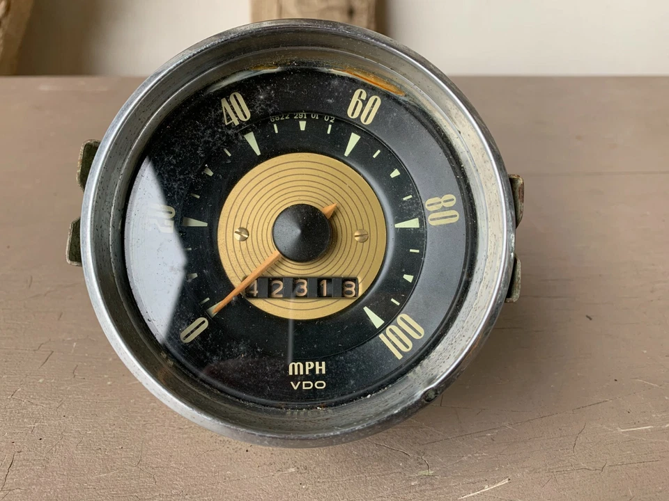 VDO DKW AUTO UNION  1000s / 3=6 SPEEDOMETER MPH  - Image 2 of 4