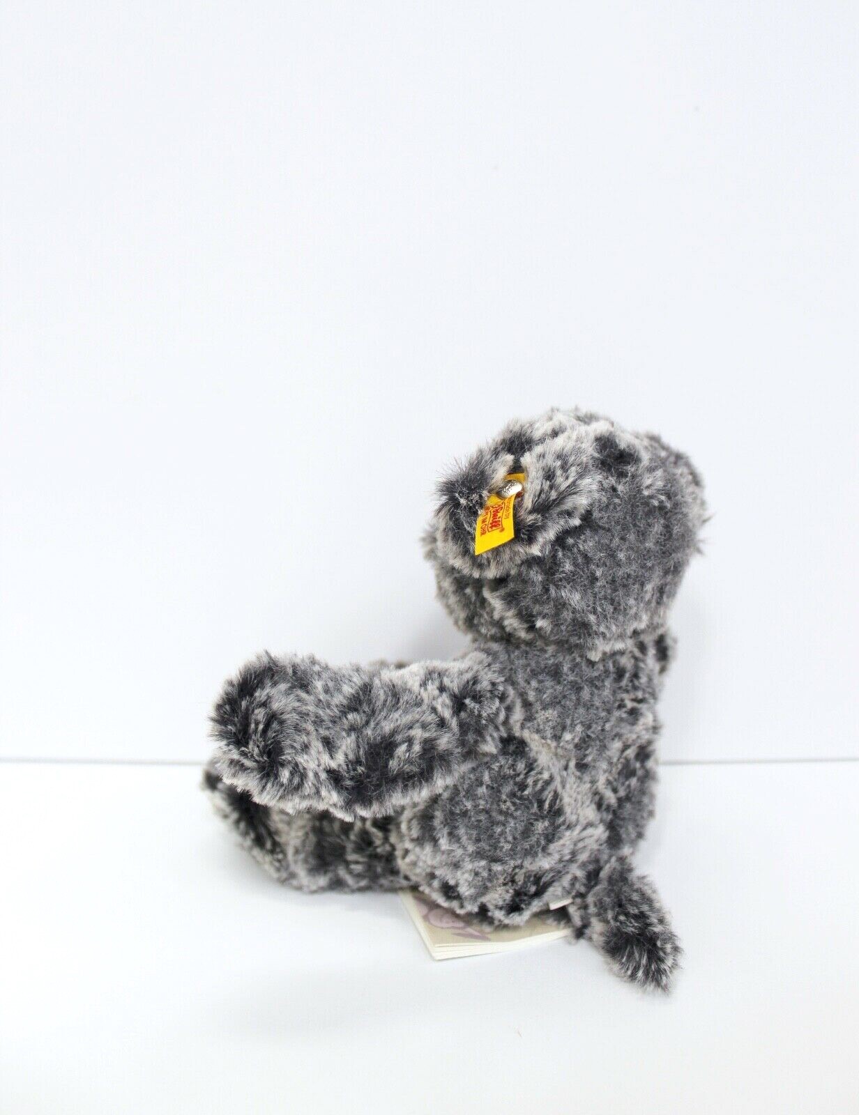 Steiff Taffy Hund Dog Puppy Heather Gray Small Stuffed Animal Plush Toy