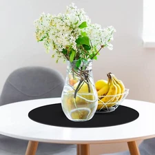 Round Silicone Heat Resistant Mat 23.6" Diameter Kitchen Counter Mat Coffee Mat