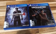 Lots Of 2 Pre-owned Library Discarded Uncharted 4 & Uncharted The Lost Legacy 