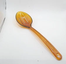 ULTRATEMP VISIONS Amber Slotted Cooking Spoons Robinson Knife Co USA Vintage