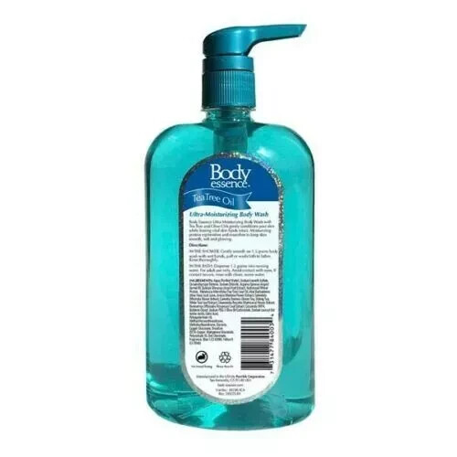 (4 Pack) Body Essence Tea Tree Oil Ultra Moisturizing Body Wash Shower 28 ounces