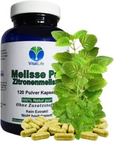 Melisse Zitronenmelisse 120 Pulver Kapseln Ohne Zusatzstoffe Natur Pur. 26328