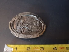 Vintage 1987 The Great American Buckle Co. Wallowa County Centennial Belt Buckle