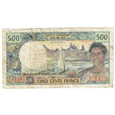 #391727 Geldschein, Tahiti, 500 Francs, 1985, KM:25d, S