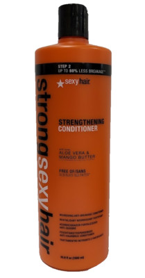 Strong Sexy Hair Strengthening Conditioner 33.8 Fl Oz  Aloe Vera Mango