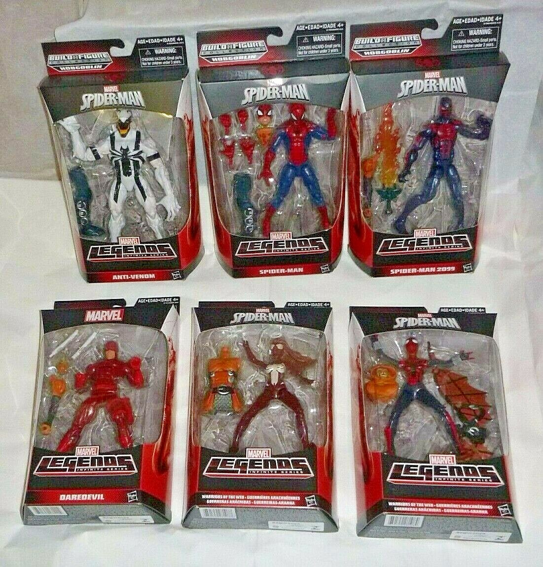 MARVEL LEGENDS BUILD A FIGURE HOBGOBLIN SET SPIDER-MAN 2099 PIZZA