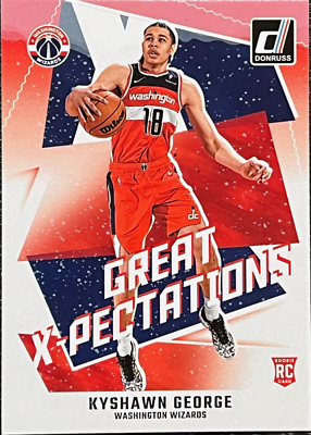 Kyshawn George 2024-25 Panini Donruss #24 Great X-Pectations (RC