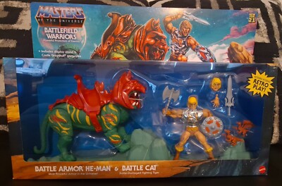 MOTU Armor He-Man & Battle Cat Masters Of the Universe MINT! WOW! LOOK! VINTAGE 