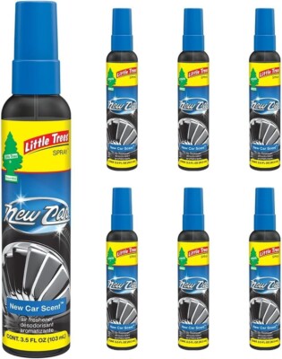 Little Trees Spray Car Air Freshener 6-PACK (New Car Scent)
