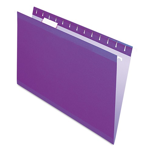 Pendaflex Reinforced Hanging Folders 1/5 Tab Legal Violet 25/Box 415315VIO