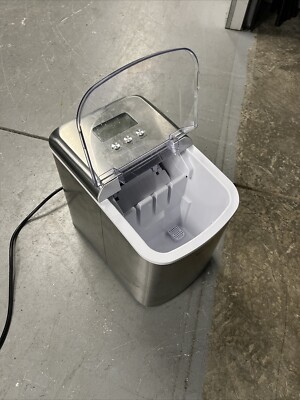 Costway Silver Ice Maker Used - Untested! (turns On)