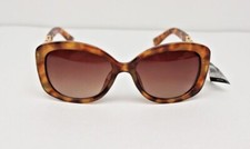 Nine West Gold  Brown Tortoise Shell Butterfly Sunglasses 100 UV 25976RNJ205
