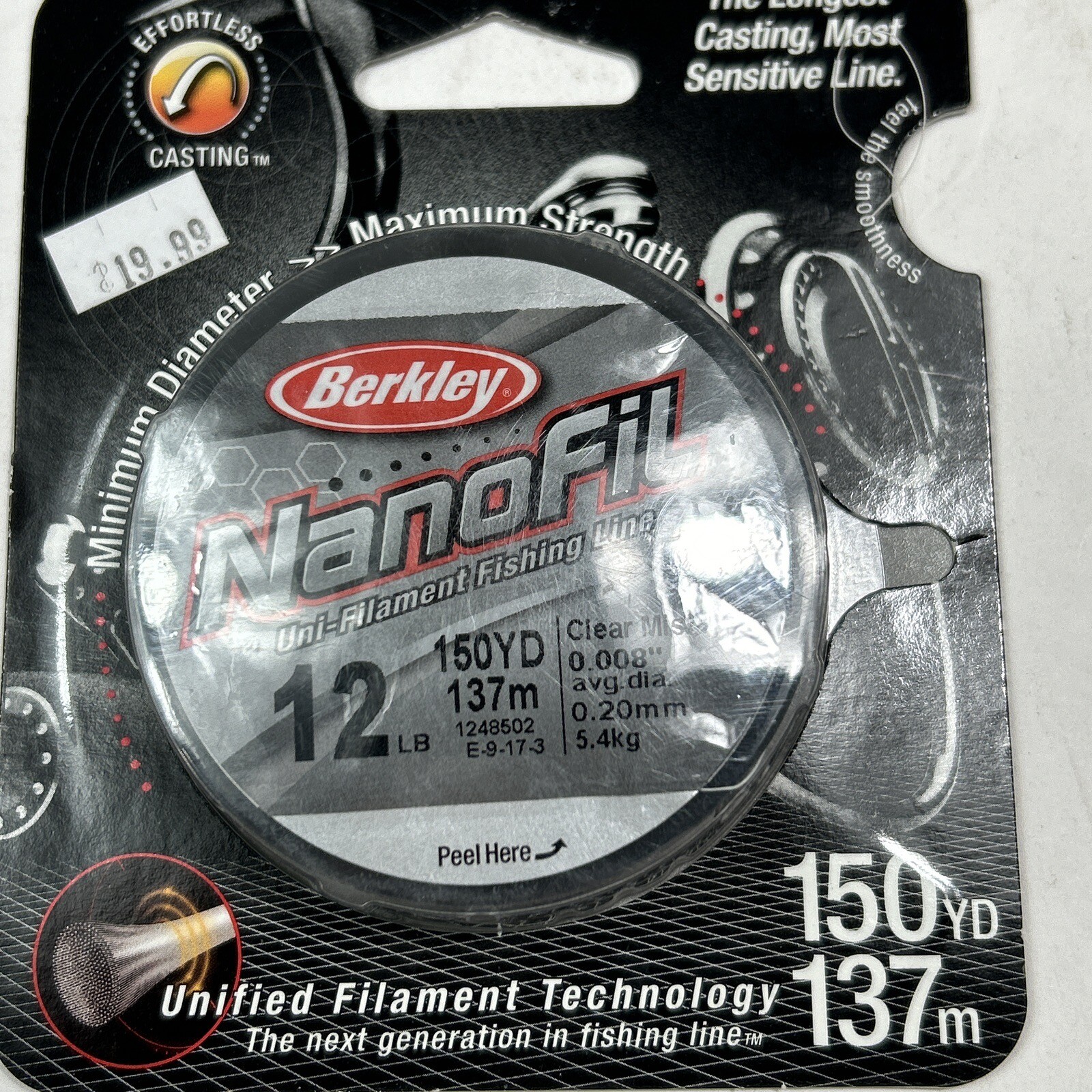 Berkley Nanofil Clear Mist 2 4 6 12b Fishing Line Lot Of 4 eBay