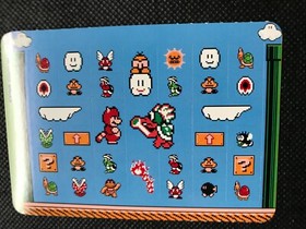 Super Mario Bros 3 Famicom History Book Sealdass Sticker Japanese NINTENDO