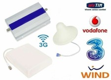 KIT AMPLIFICATORE RIPETITORE SEGNALE GSM UMTS 3G ANTENNA TIM WIND VODAFONE TRE 4