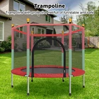 5FT Kid Trampoline With Safety Net Enclosure Children Outdoor Garden Fun Toy UK