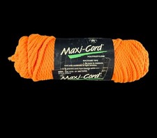 Maxi-Cord Polypropylene Twisted Rope Durable Lightweight Orange Used