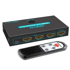 3 Port HDMI Switch Selector Box | 4K Ultra HD, IR Remote Control, Easy Setup