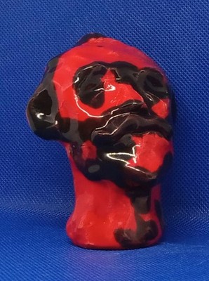 ''Darth's Cousin''-Outstanding Original Clay sculpture, hand made & glazed.