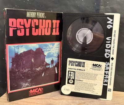 BETAMAX Format Horror Movie ''PSYCHO II'' (Beta, 1983)