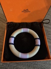 Hermès H Equipe bangle Bracelet lacquered wo...