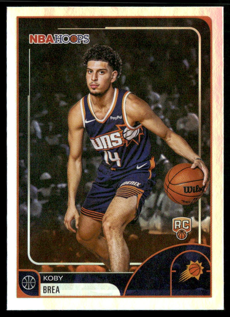 2025-26 Hoops #17 Koby Brea Rainbow Foil