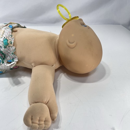 Original 1985 CPK 16" Jungen Glatze blaue Augen mit Schnuller und Löwe Pyjama *lesen - Bild 6 von 19