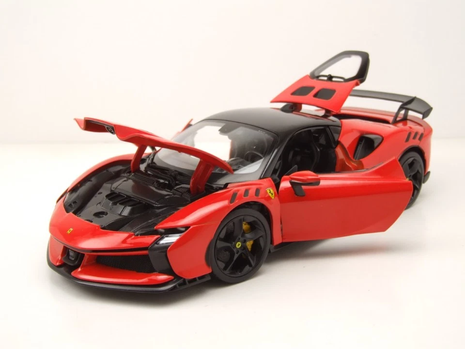 Ferrari SF90 XX Stradale Rojo Modelo De Coche 1:18 Bburago - Imagen 4 de 4
