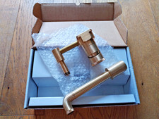 Crosswater MPRO Industrial 2 Hole Wall Mounted Basin Mixer Tap - Brass