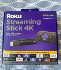 Roku Streaming Stick 4K. Stream free TV, news,  sports, movies, music HD 4K HDR