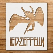 Led Zeppelin Logo Wall Art Stencil for Music Enthusiasts - StencilAir