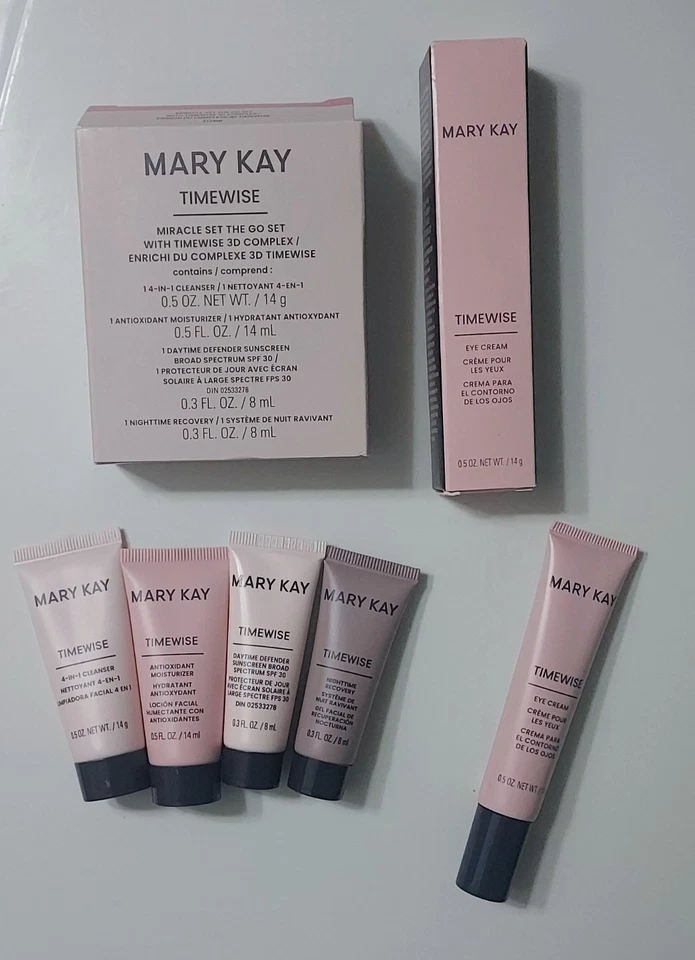 Lot of 2 Mary Kay TimeWise Miracle Go Set & Eye Cream-Normal To Dry-Exp 2026 - Image 2 of 4