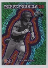 2026 Leaf Metal Draft Dreams '25 Green Shimmer 3/3 Sean Gamble #DB-24 1pe6