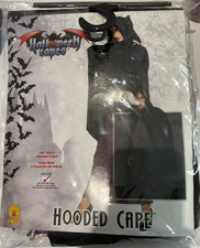 Rubie's Halloween 45" Black Hooded Cape Adult Vampire Witch Costume No 16209
